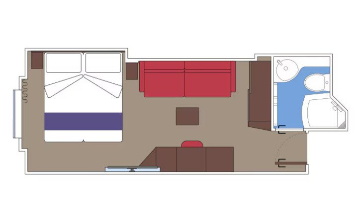 Studio Ocean View floor Plan