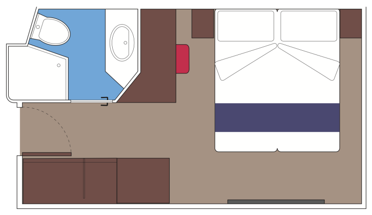 Yacht Club Interior Suite floor Plan