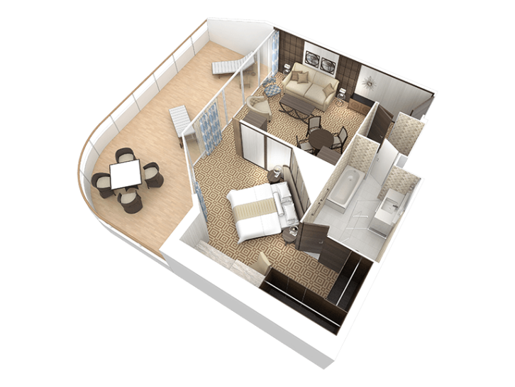 World Owner's Suite floor Plan