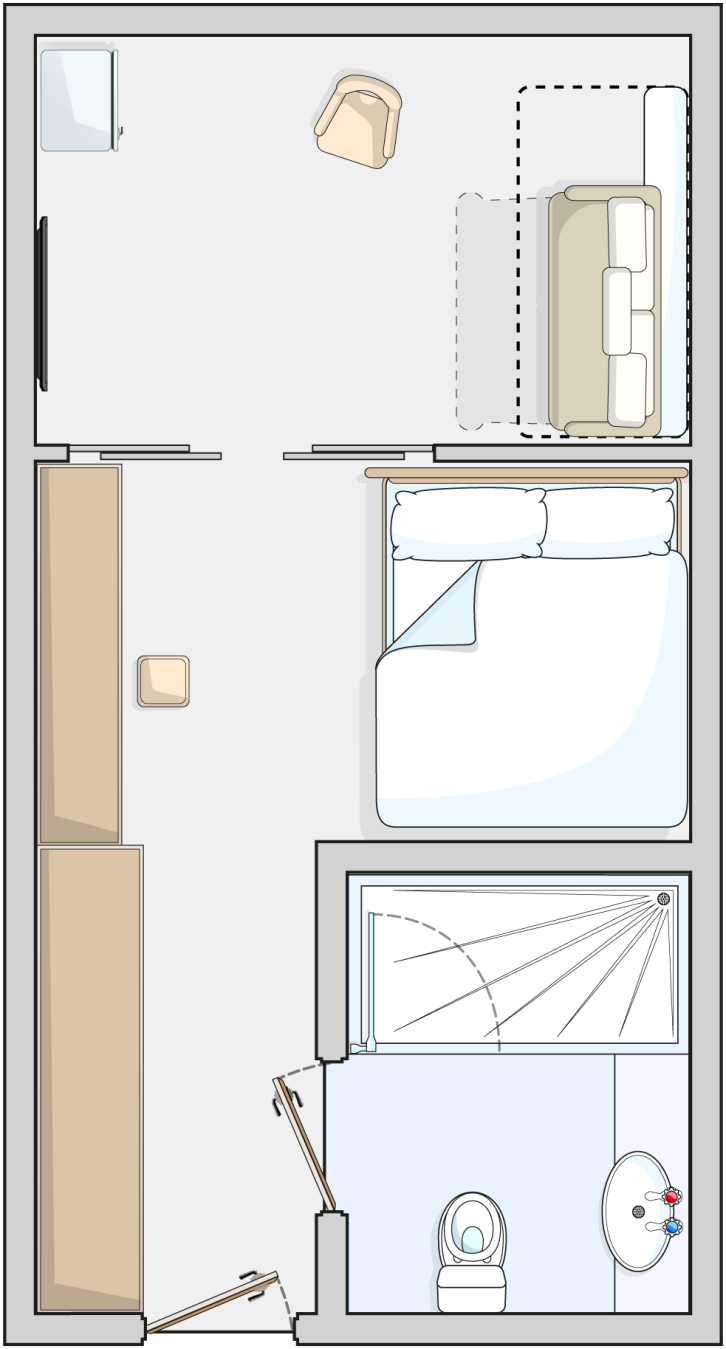 Family Inside Cabin floor Plan