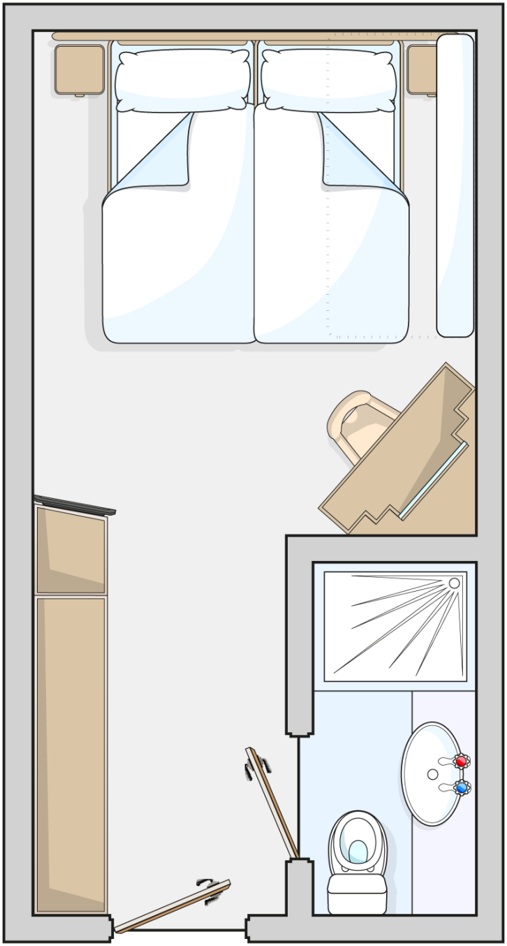 Inside Cabin floor Plan
