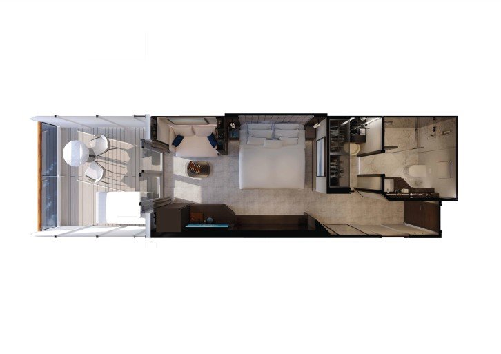 Ocean Grand Terrace Suite floor Plan