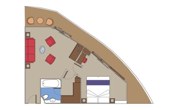 Premium Suite Aurea with Sealed Window floor Plan