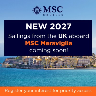 MSC Pre-register New sailings 2027