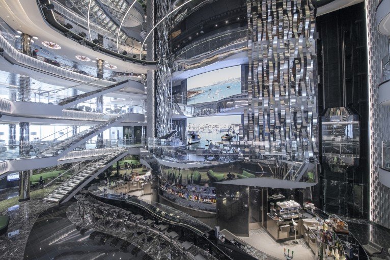 Four Decks Atrium on MSC Seaview
