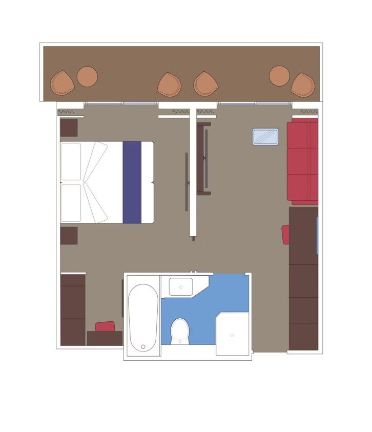 MSC Yacht Club Two-Room Grand Suite floor Plan