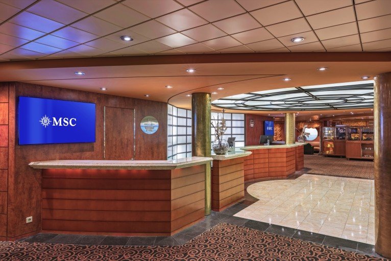 Shore Excursion Office on MSC Sinfonia