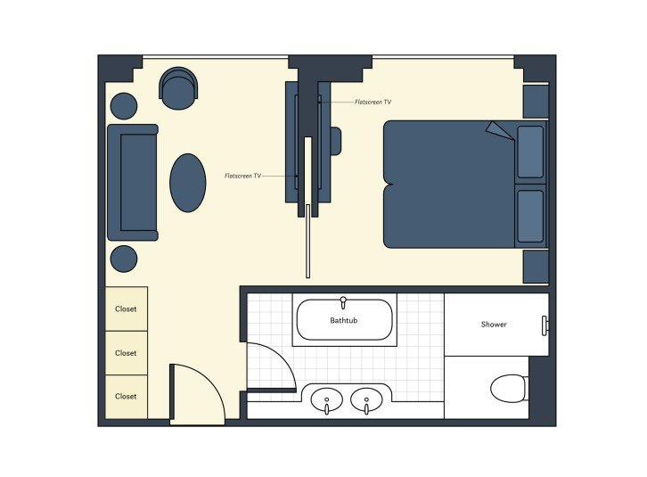 Grand Suite floor plan on S.S. São Rafael