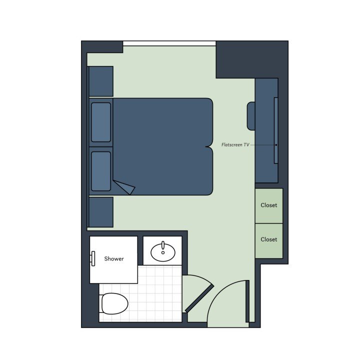 Deluxe Stateroom floor plan on S.S. São Rafael