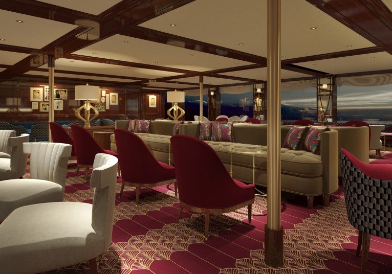 Aft-Lounge on S.S. Marlene