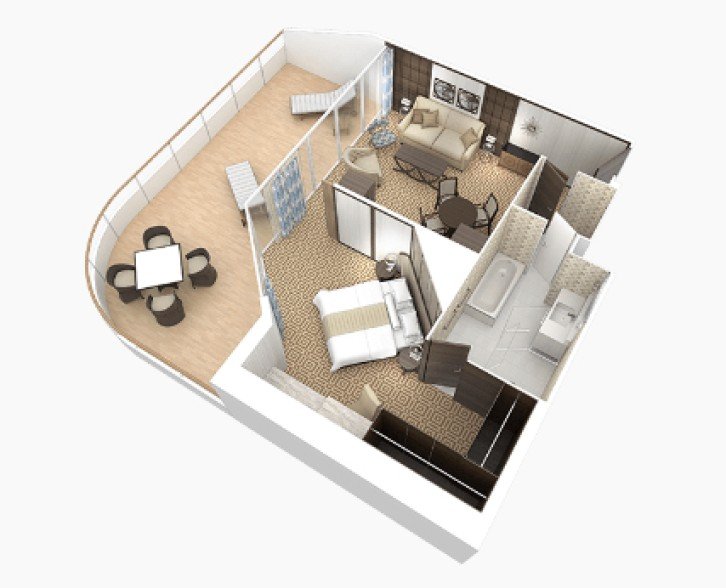 World Owner's Suite floor Plan