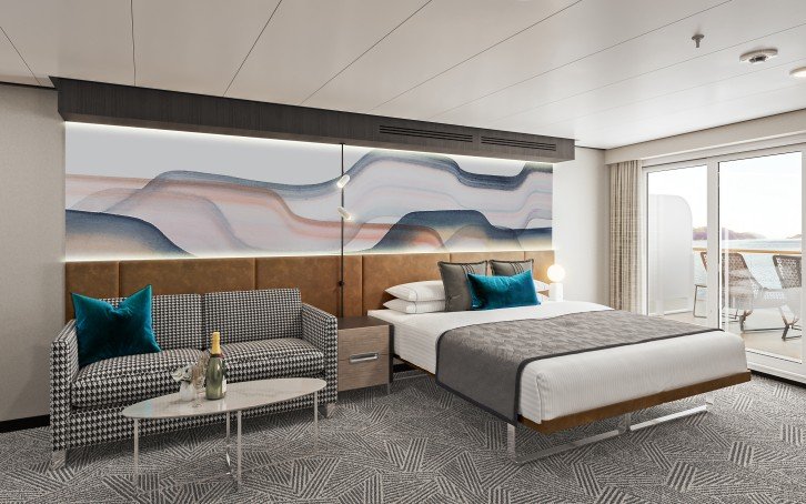 Forward-Facing Club Balcony Suite with Large Balcony