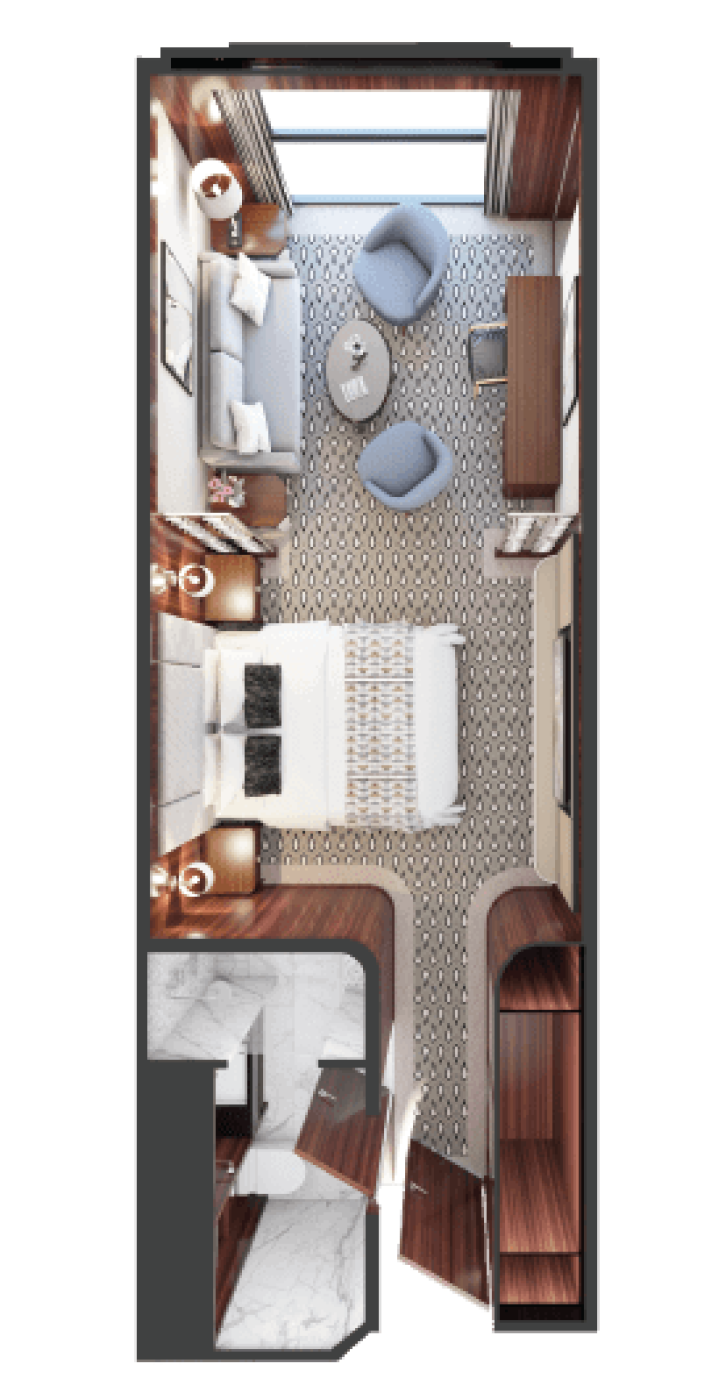 Ocean View Balcony Guarantee floor Plan
