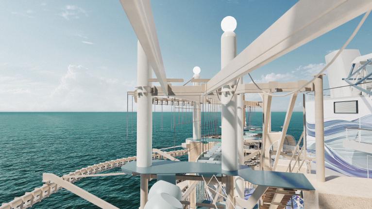 Aura Ropes Course on Norwegian Aura