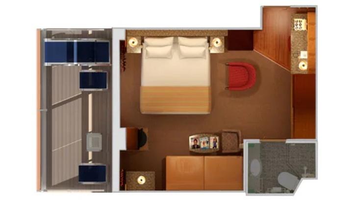 Premium Balcony (Obstructed View) floor Plan