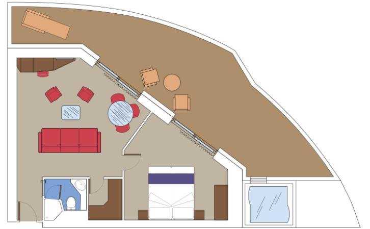 Premium Suite Aurea with Terrace and Whirlpool floor Plan