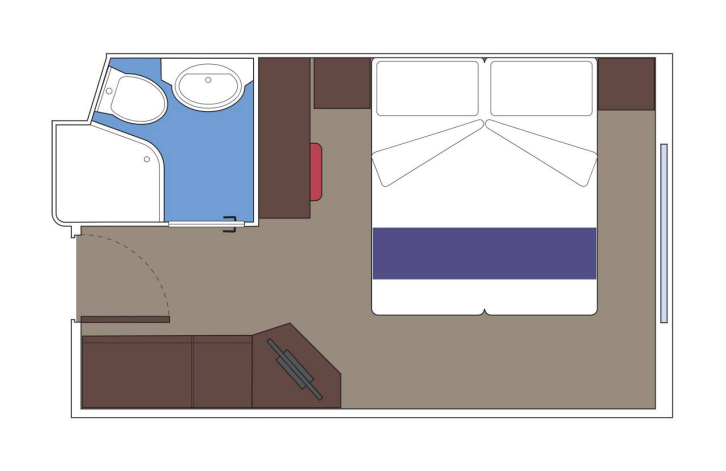 Junior Ocean View with Obstructed View floor Plan