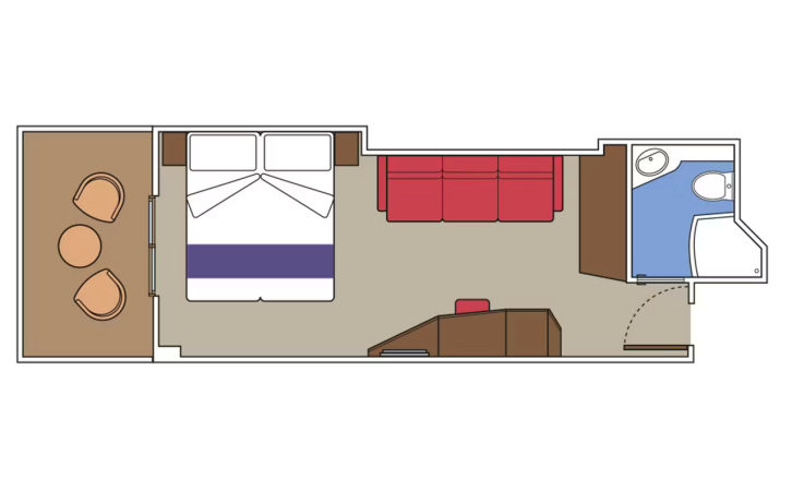 Premium Balcony with Ocean View floor Plan