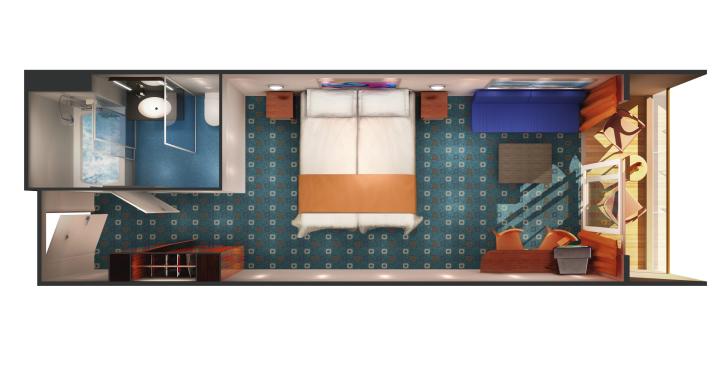 Club Balcony Suite floor Plan