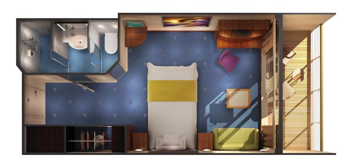 Sail Away Balcony floor Plan