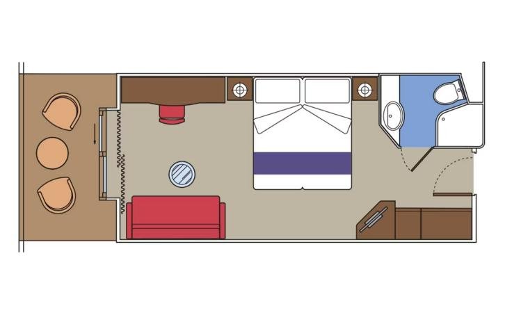 Deluxe Balcony floor Plan