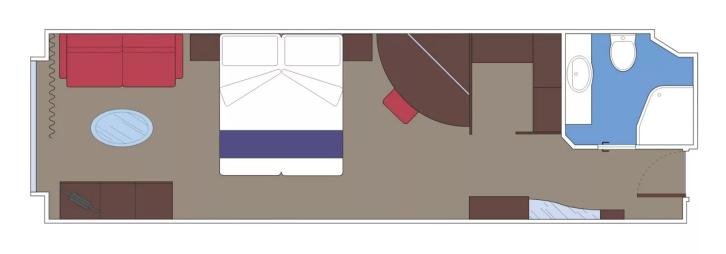 Junior Suite Aurea With Sealed Window floor Plan