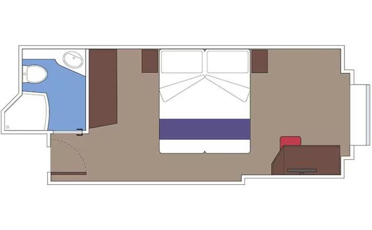 Junior Ocean View with Obstructed View floor Plan
