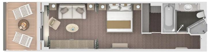 Superior Veranda Suite floor Plan