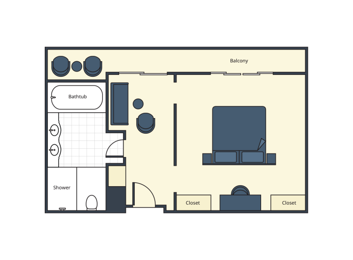 Grand Suite floor plan on Mekong Jewel