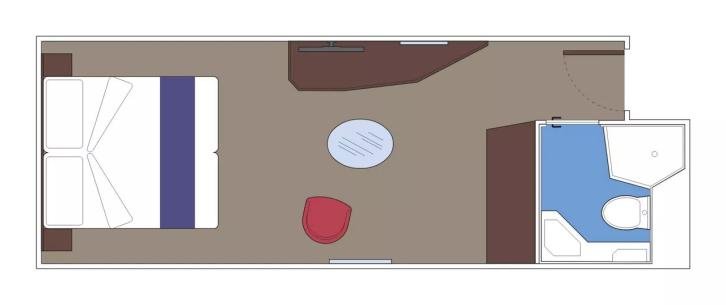 MSC Yacht Club Interior Suite floor Plan