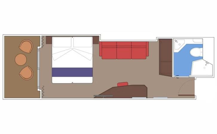 Deluxe Balcony Aurea floor Plan