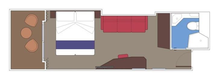 Deluxe Balcony Aurea floor Plan