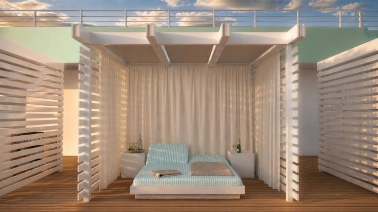 Private Cabanas on Crystal Grace