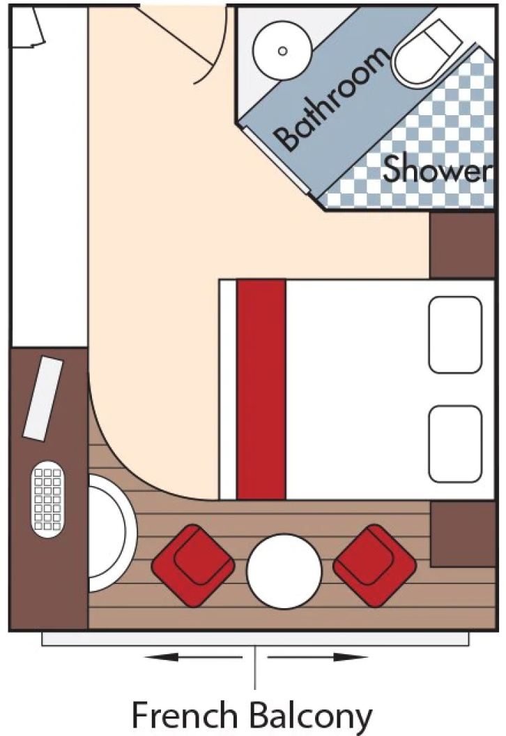Britannia Deluxe Oceanview floor Plan
