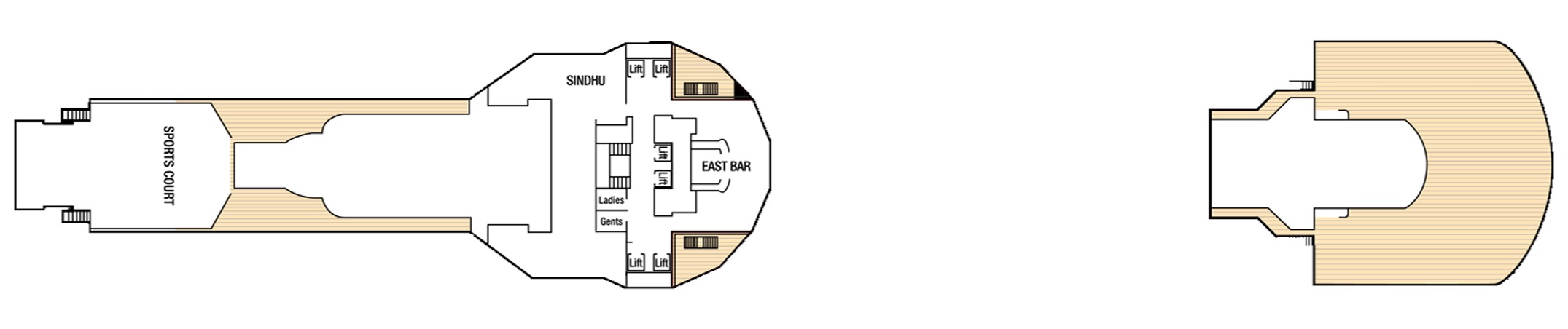 Deck 11 plan on Arcadia