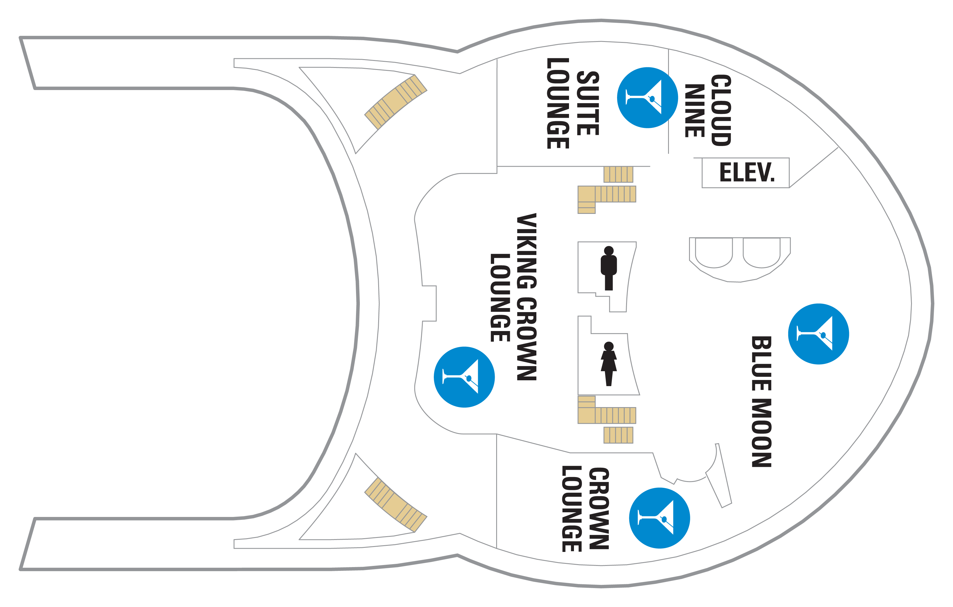Deck 14 plan on Adventure of the Seas