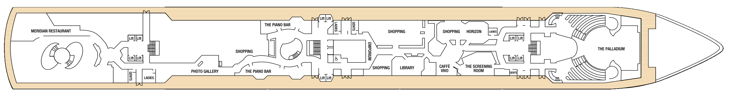 Deck 3 plan on Arcadia