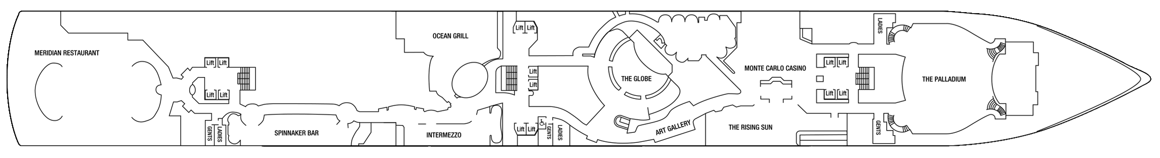 Deck 2 plan on Arcadia