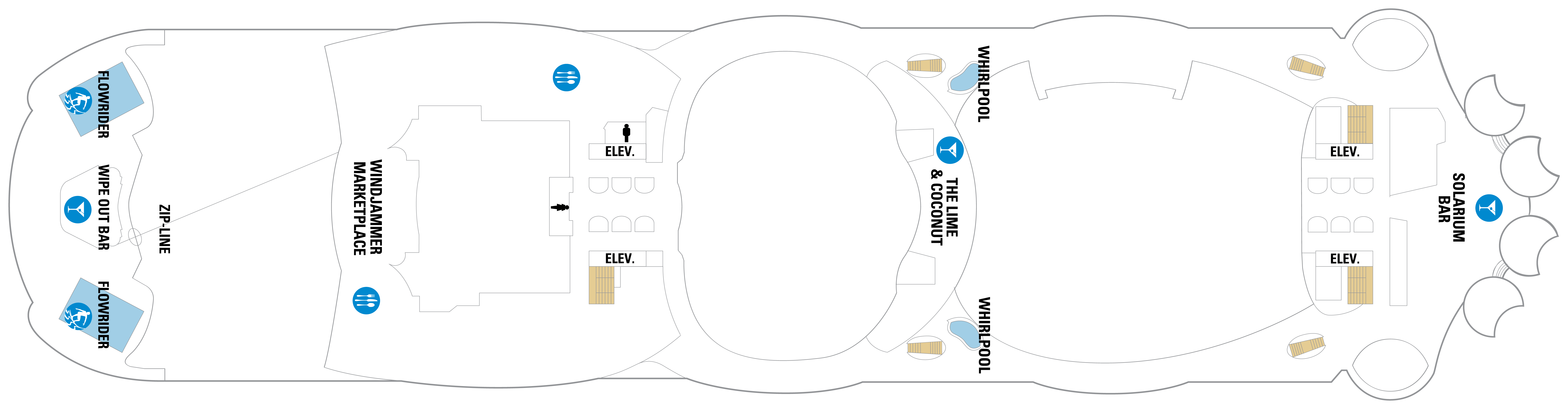 Deck 16 plan on Allure of the Seas