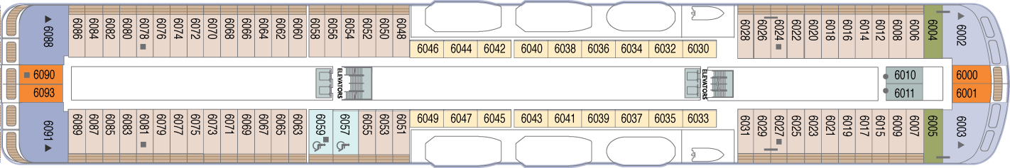 Deck 6 plan on Azamara Journey