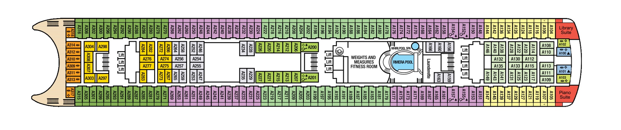 Deck 11 plan on Aurora