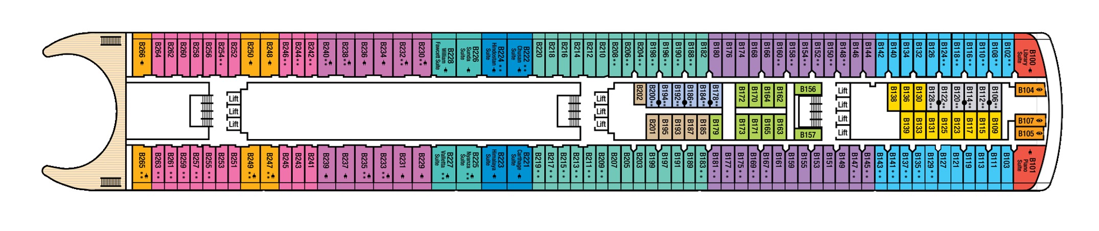 Deck 10 plan on Aurora
