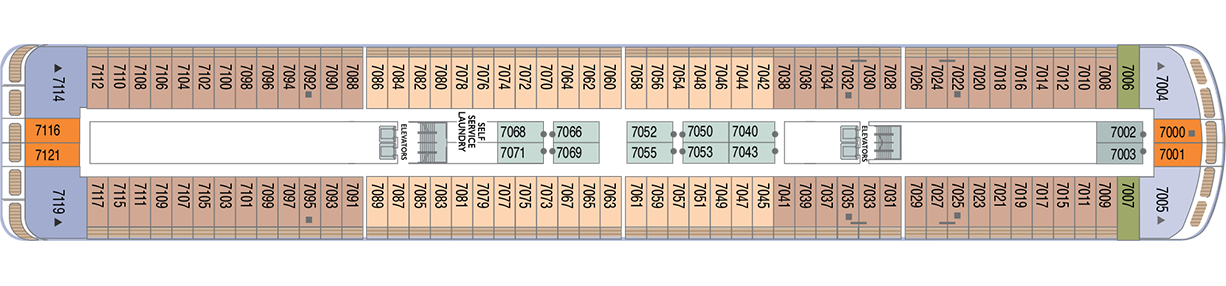 Deck 7 plan on Azamara Quest