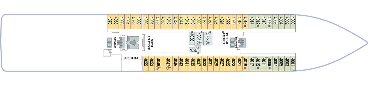 Deck 4 plan on Azamara Quest