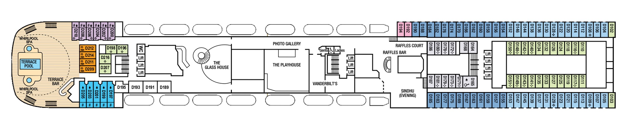 Deck 8 plan on Aurora
