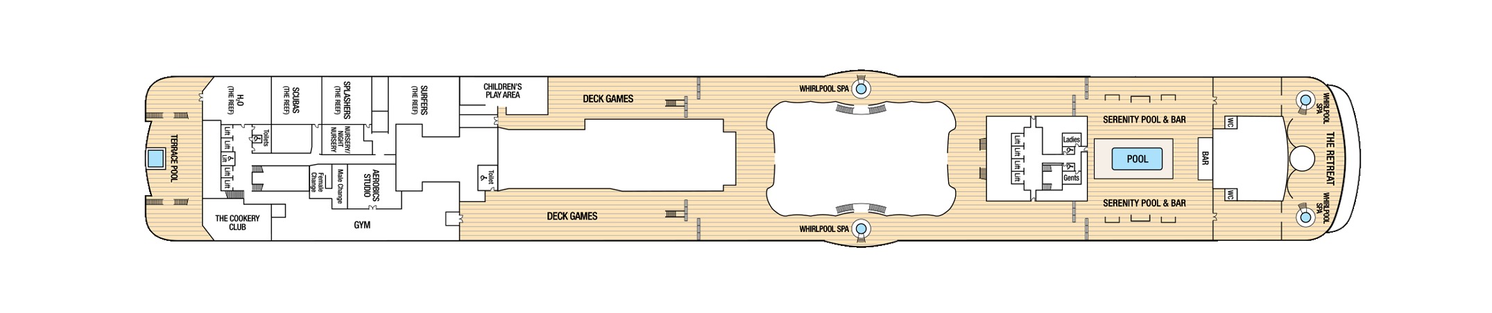 Deck 17 plan on Britannia