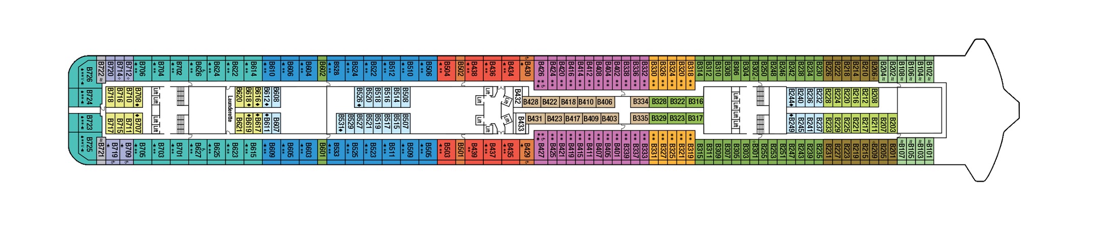 Deck 12 plan on Britannia