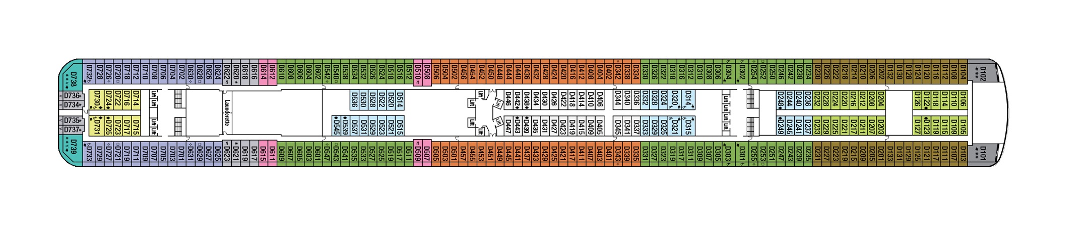 Deck 11 plan on Britannia