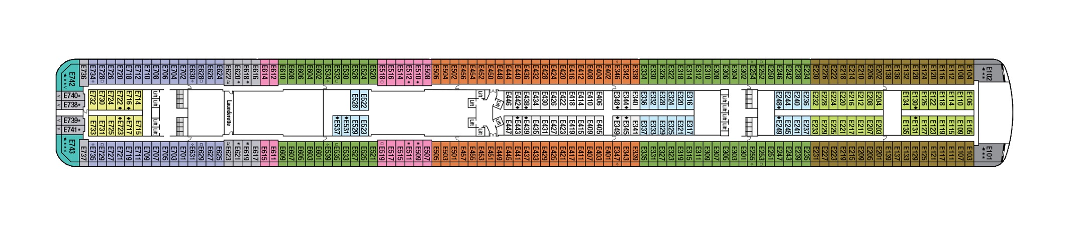 Deck 10 plan on Britannia