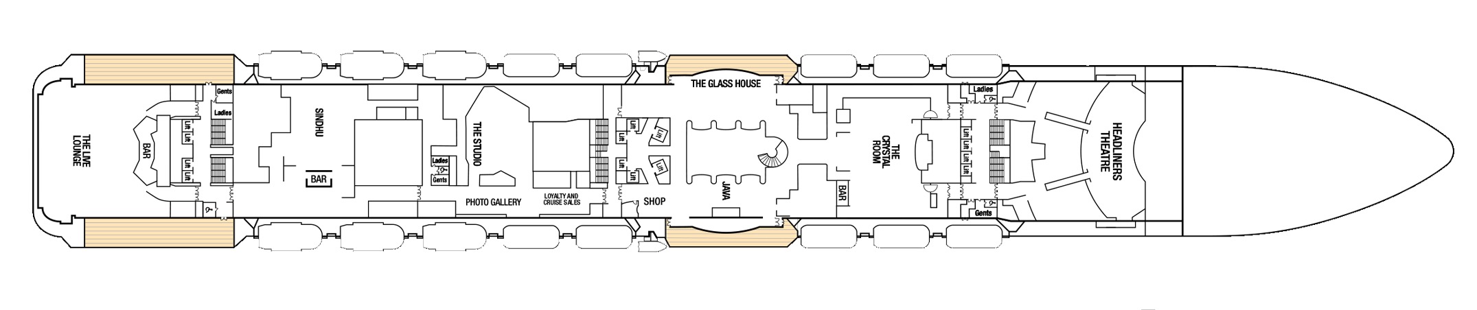 Deck 7 plan on Britannia